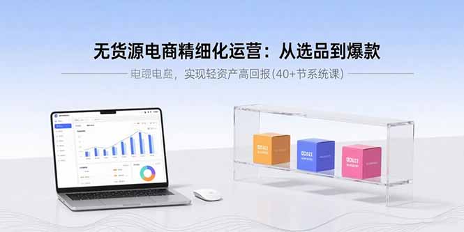 无货源电商精细化运营：从选品到爆款，实现轻资产高回报(40+节系统课-破局灯塔