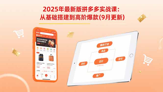 2025年最新版拼多多实战课：从基础搭建到高阶爆款(9月更新-破局灯塔