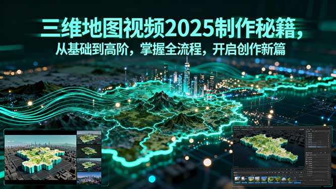 三维地图视频2025制作秘籍，从基础到高阶，掌握全流程，开启创作新篇-破局灯塔