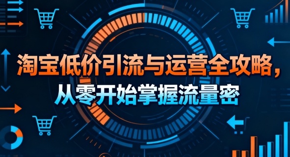 淘宝低价引流与运营全攻略，从零开始掌握流量密码-破局灯塔