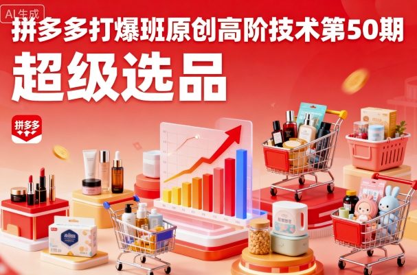拼多多打爆班原创高阶技术第50期，超级选品-破局灯塔