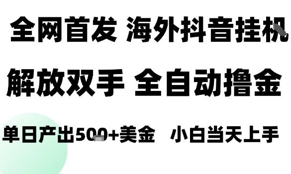 海外抖音无人直播，单日产出1.5k+，长期稳定，新手可玩，无脑操作【揭秘】-破局灯塔