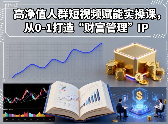 高净值人群短视频赋能实操课，从0-1打造“财富管理”IP-破局灯塔