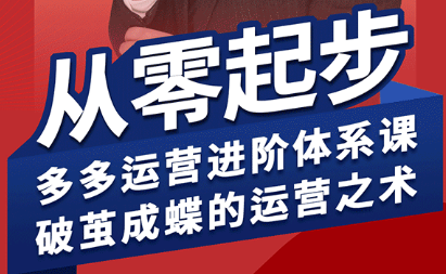 海神·拼多多运营进阶系统课(更新9月)-破局灯塔