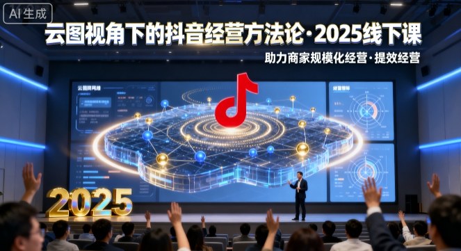 云图视角下的抖音经营方法论，2025线下课，助力商家规模化经营，提效经营(录音+字幕)-破局灯塔