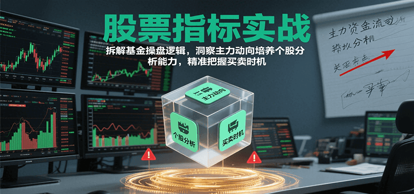 股票指标实战，基金操盘逻辑拆解，洞察主力动向培养个股分析能力把握买卖时机(更新)-破局灯塔