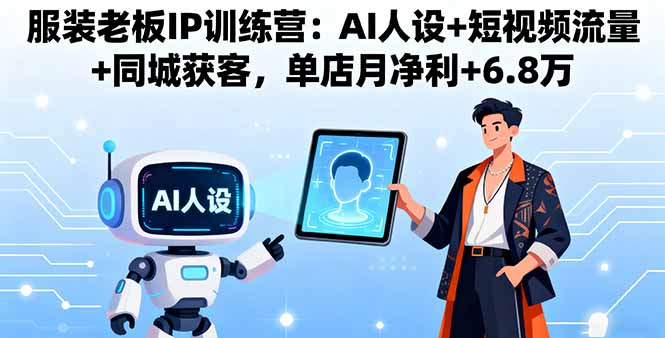 服装老板IP训练营：AI人设+短视频流量+同城获客，单店月净利+6.8万-破局灯塔