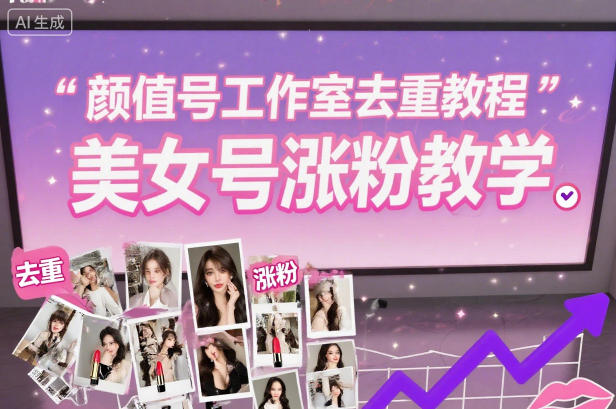 颜值号工作室去重教程，美女号涨粉教学-破局灯塔