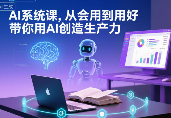 AI系统课，从会用到用好，带你用AI创造生产力-破局灯塔