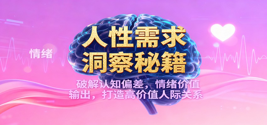 人性需求洞察秘籍，破解认知偏差，情绪价值输出，打造高价值人际关系-破局灯塔