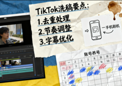 TikTok洗稿剪辑全流程课-破局灯塔