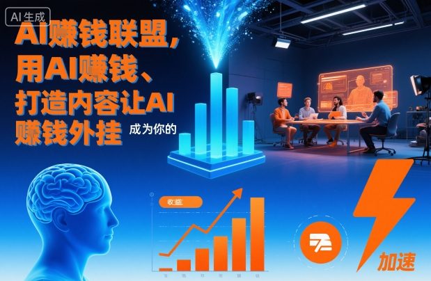 AI賺钱联盟，用AI賺钱、打造内容让AI成为你的賺钱外挂-破局灯塔