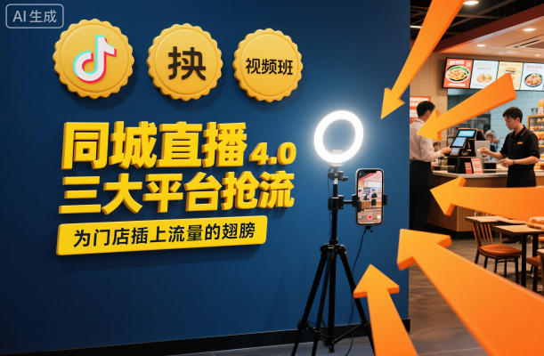 同城直播实操班4.0，三大平台抢流，为门店插上流量的翅膀-破局灯塔