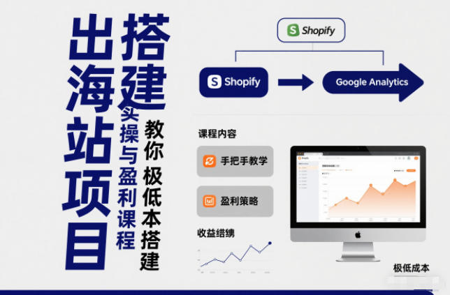 小淘出海站项目，搭建实操与盈利课程，手把手教你用极低成本搭建-破局灯塔