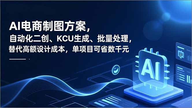 AI电商制图方案，自动化二创、SKU生成、批量处理，替代高额设计成本，单项目可省数千元-破局灯塔
