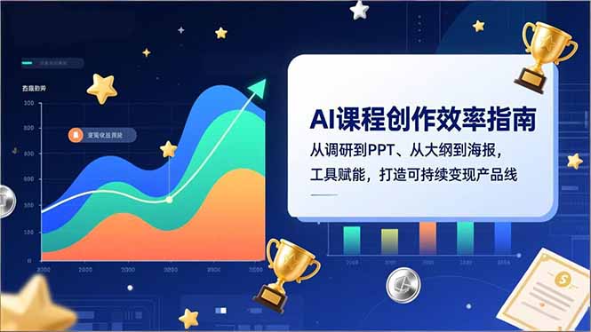 AI课程创作效率指南，从调研到PPT、从大纲到海报，工具赋能，打造可持续变现产品线-破局灯塔