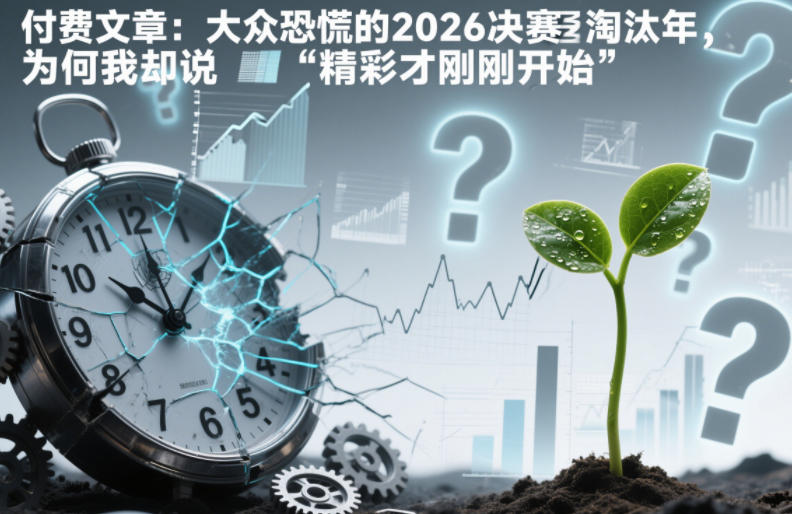 付费文章：大众恐慌的2026决赛淘汰年，为何我却说“精彩才刚刚开始”？-破局灯塔