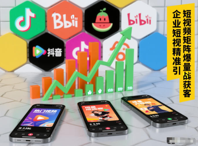 企业短视频精准引流矩阵获客，短视频矩阵爆量战法-破局灯塔
