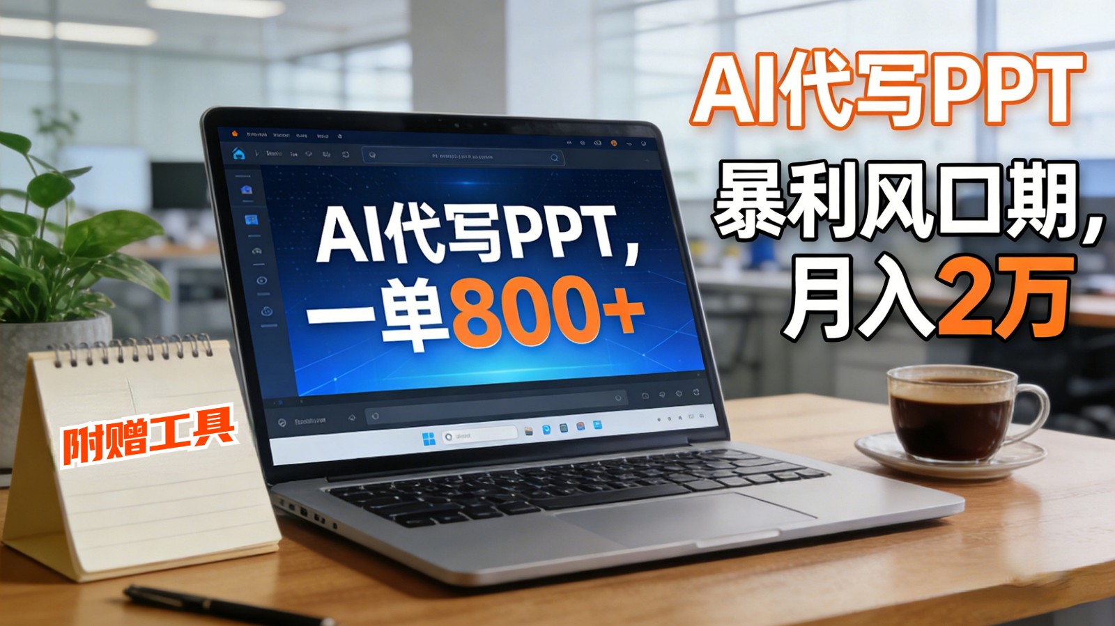 AI 代写做 PPT！一单狂赚 800+，风口期月入 2 万(工具 + 提示词直接送)-破局灯塔