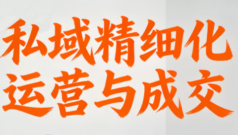 楚老师·私域精细化运营与成交-破局灯塔