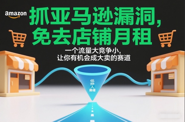抓亚马逊漏洞，免去店铺月租，一个流量大竞争小，让你有机会成大卖的赛道-破局灯塔