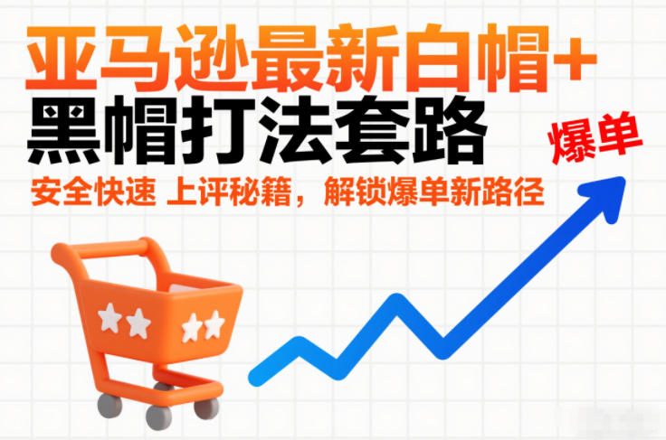 亚马逊最新白帽+黑帽打法套路，安全快速上评秘籍，解锁爆单新路径-破局灯塔