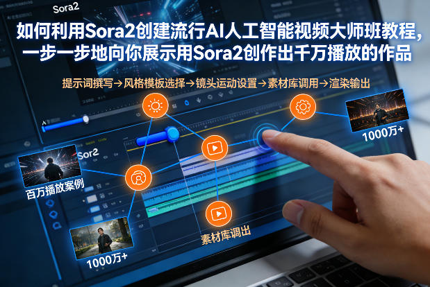 如何利用Sora2创建流行AI人工智能视频大师班，一步一步地向你展示用Sora2创作出千万播放的作品-破局灯塔