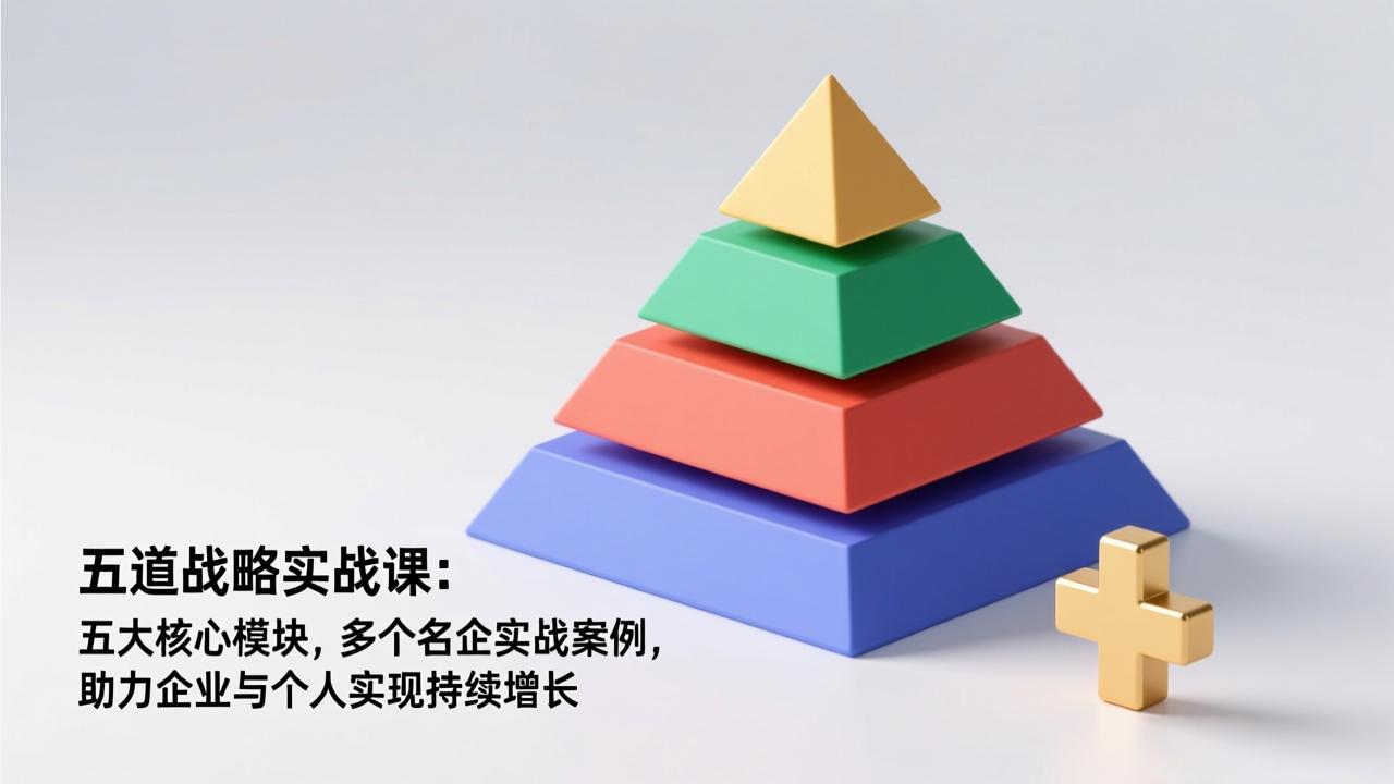 五道战略实战课：五大核心模块，多个名企实战案例，助力企业与个人实现持续增长-破局灯塔
