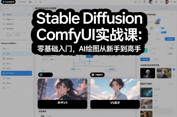 Stable Diffusion ComfyUI实战课：零基础入门，AI绘图从新手到高手-破局灯塔