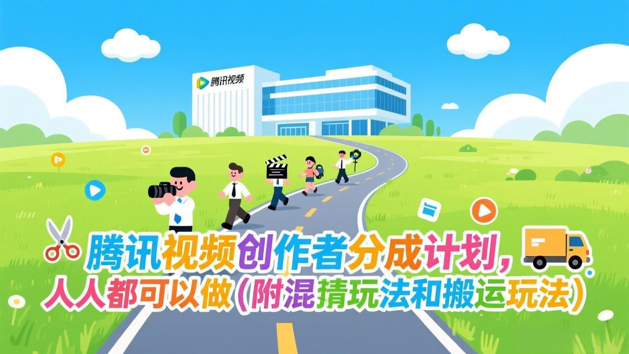 腾讯视频创作者分成计划，人人都可以做(附混剪玩法和搬运玩法-破局灯塔