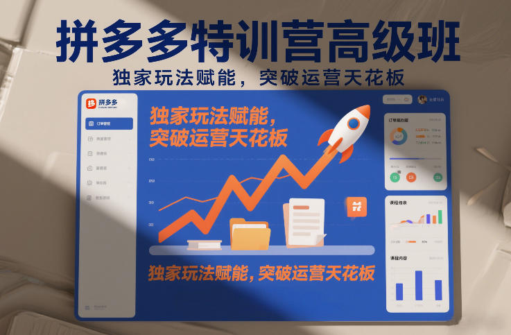 拼多多特训营高阶班，独家玩法赋能，突破运营天花板(更新26年1月)-破局灯塔