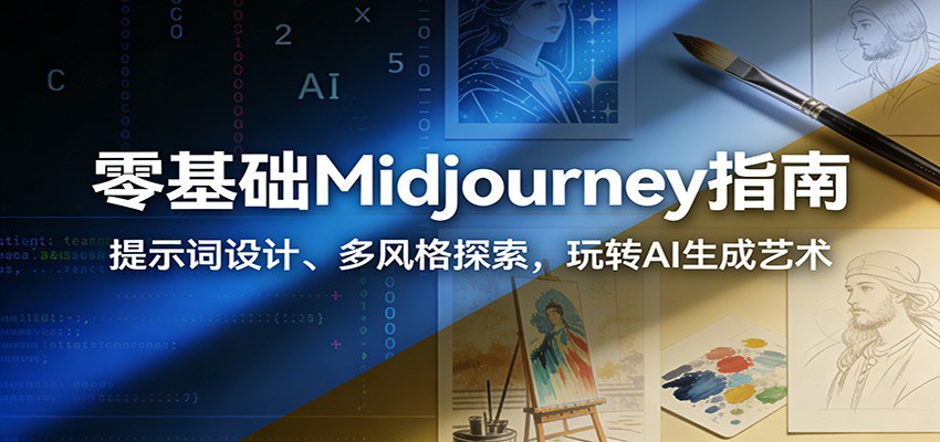 零基础Midjourney指南：提示词设计、多风格探索，玩转AI生成艺术-破局灯塔